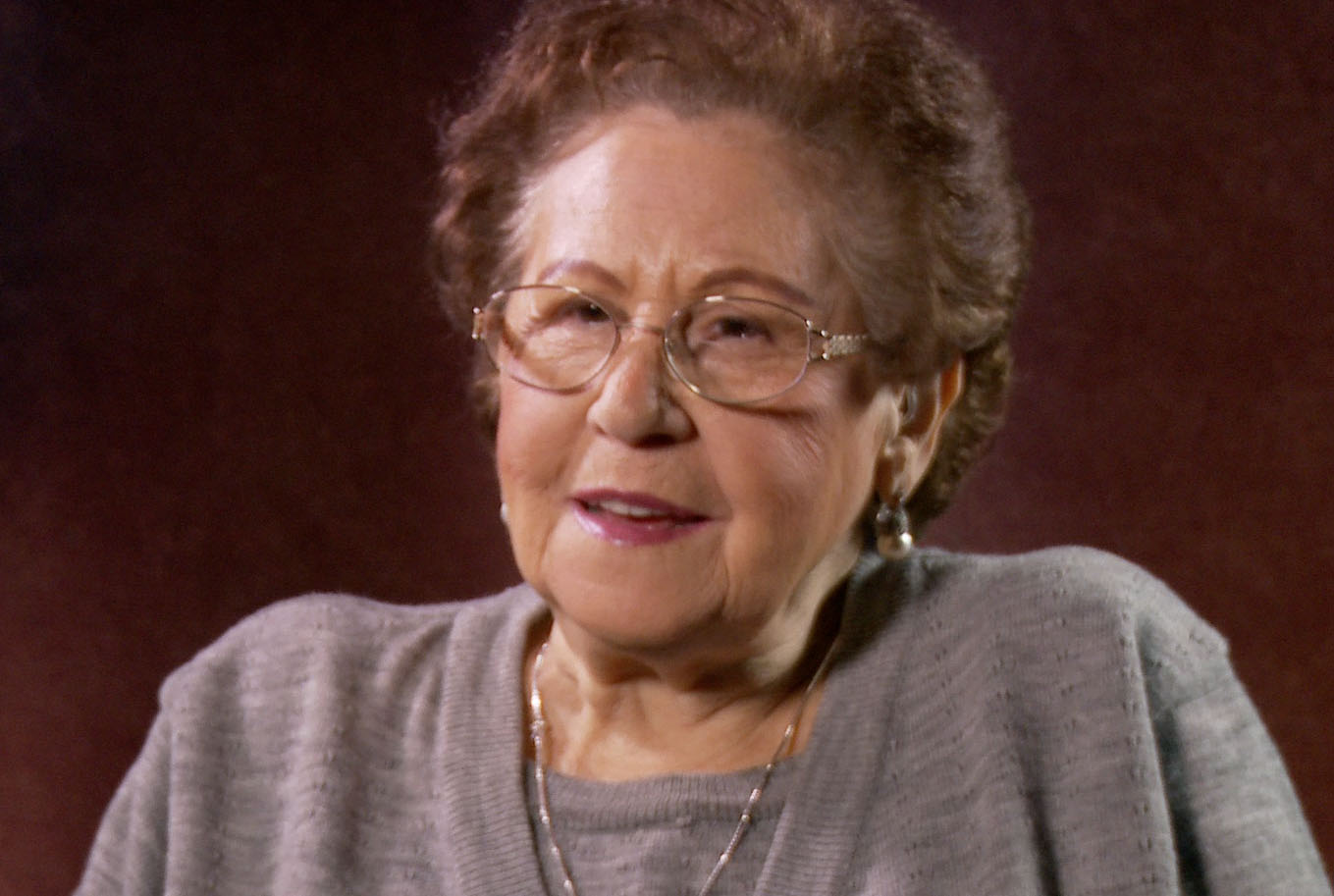 Holocaust survivor Magda Schaloum in 