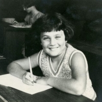 Eva at school. Circa 1931-1932.