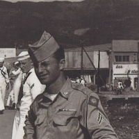 Henry during his military tour of duty, Sasebo, Japan. 1952.