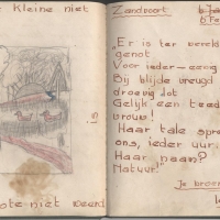 Hester's autograph book from 1939, with a poem written by her brother.