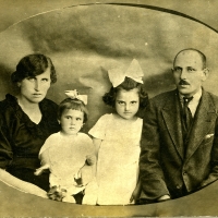 Magda (second from left) with her family in Hungary.
