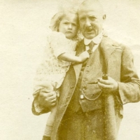 Paula with her father. Early-mid 1920s.