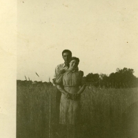 Klaus and Paula on the farm in Neuendorf, Germany on the day they were engaged, July 5, 1942.