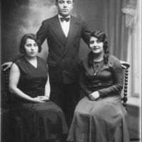 Henie Kaganowicz, Ed Kay's aunt, and his cousins, the Halperns, in Buenos Aires.