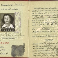 Berta's, Joe's mother, Chilean passport.