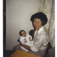 Irene with granddaughter Laura, November 1979