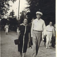 Irene's parents Karola and Leon Ginzburg. Krynica, Poland 1937.