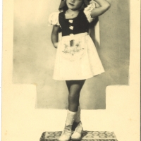 Agi, 7 years old, Bad Gastein DP Camp, 1946.