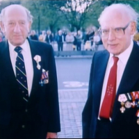 50th Anniversary of Liberation with brother, Hans Julius (right), at the Royal Theater.