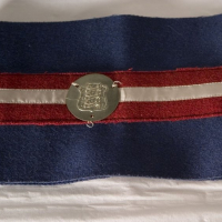 Armband, only part of the uniform he could keep. Used by Danish Liberation group.