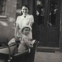 Tom and his mother Irena, 1937