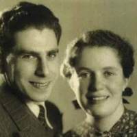 Engagement of Rudi and Laureen Nussbaum, Amsterdam, 1945.