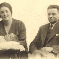 Ada (left) with her family in Meppel, Holland.